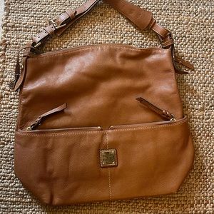 Dooney & Bourke brown zip shoulder bag
